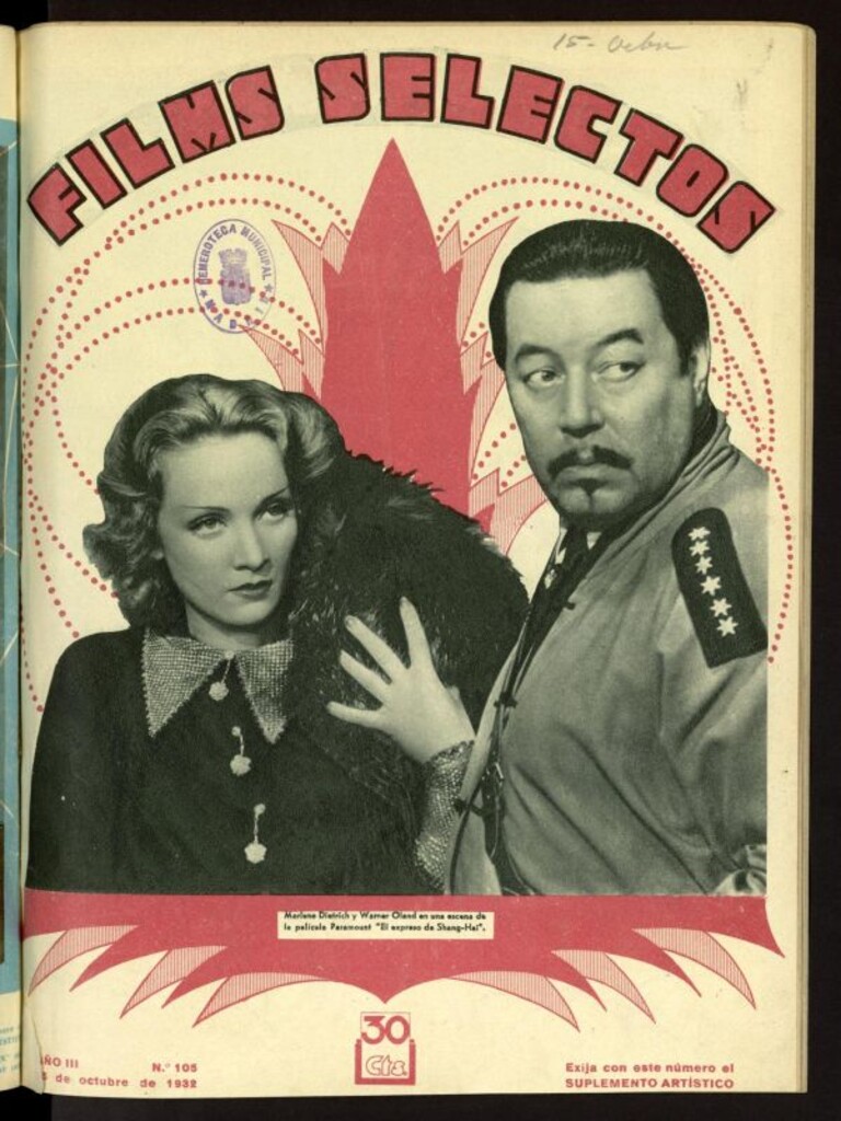 Miniatura de Films Selectos. 15 de octubre de 1932, nº 105