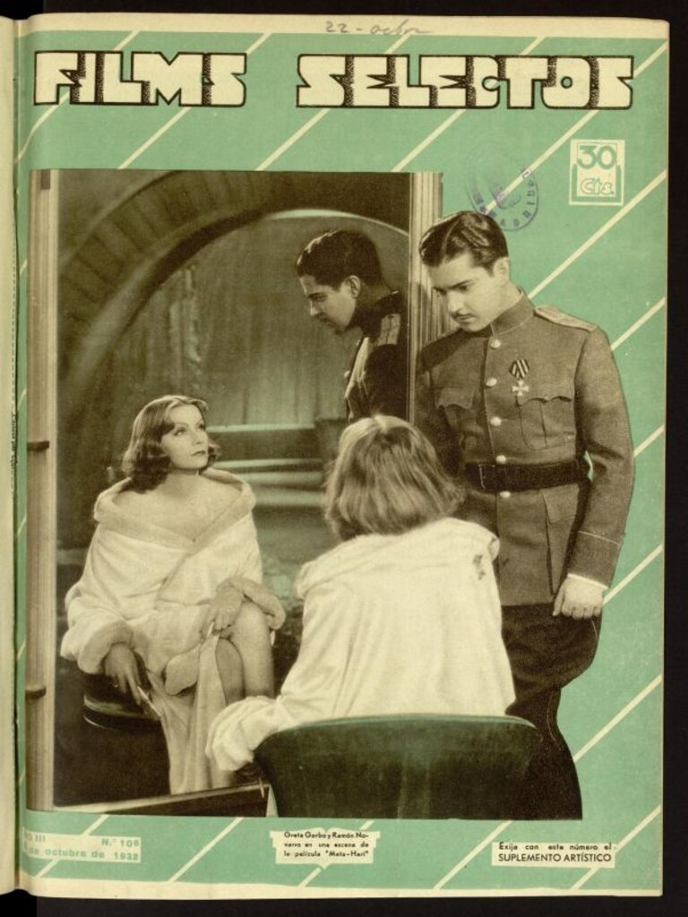 Miniatura de Films Selectos. 22 de octubre de 1932, nº 106