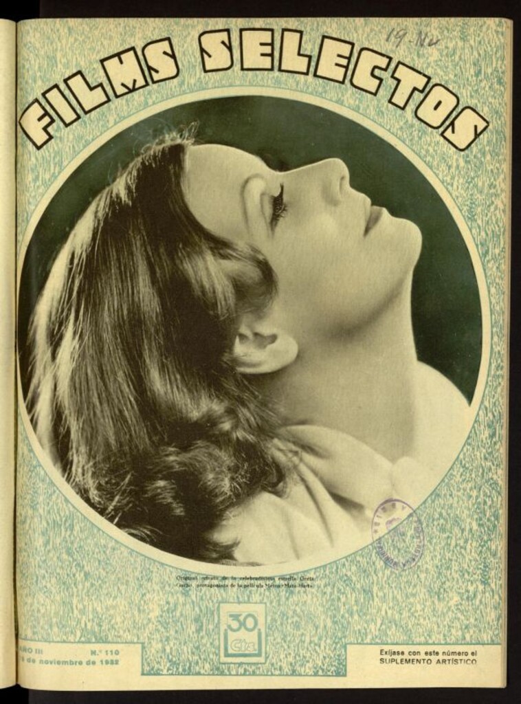 Miniatura de Films Selectos. 19 de noviembre de 1932, nº 110