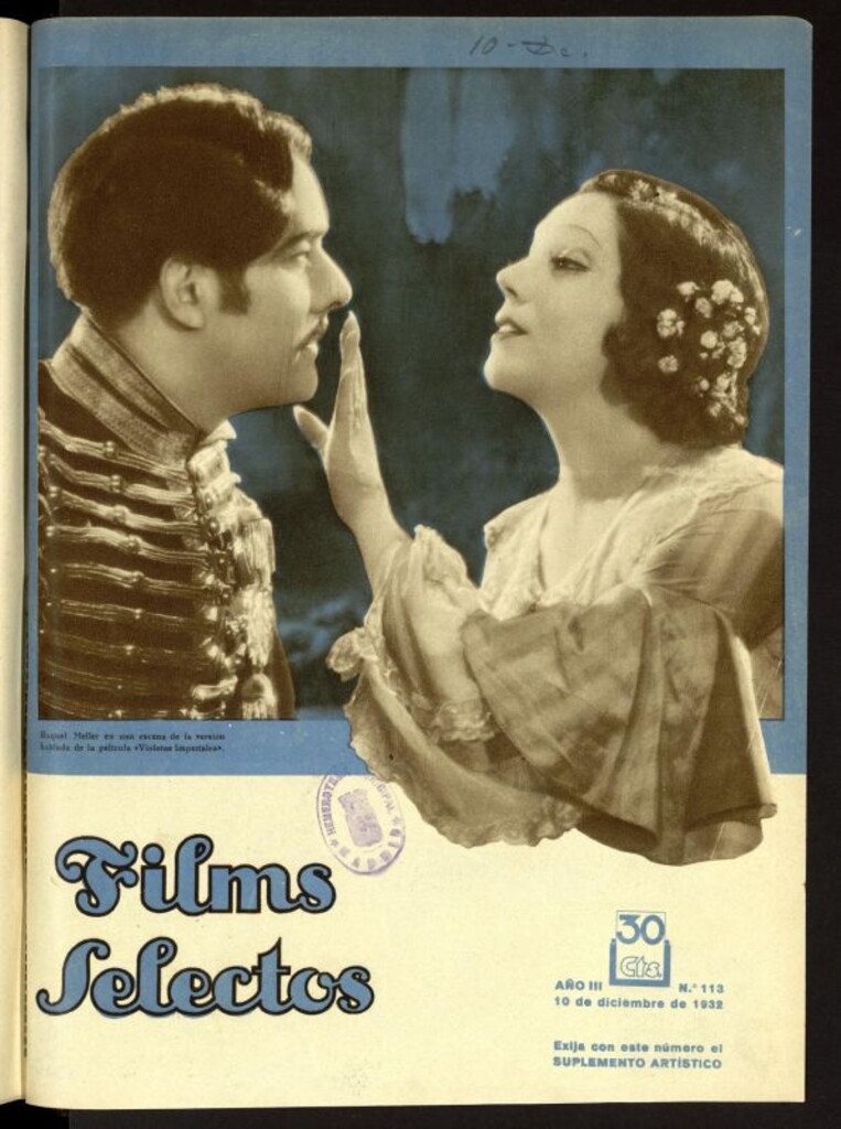 Miniatura de Films Selectos. 10 de diciembre de 1932, nº 113