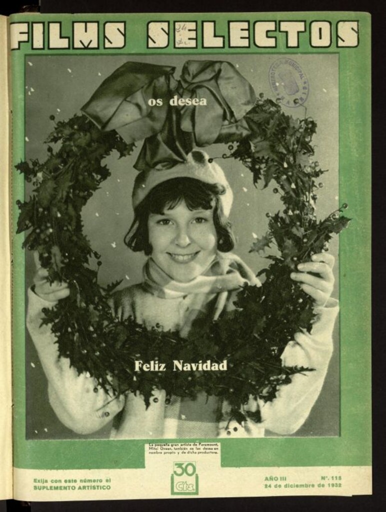 Miniatura de Films Selectos. 24 de diciembre de 1932, nº 115