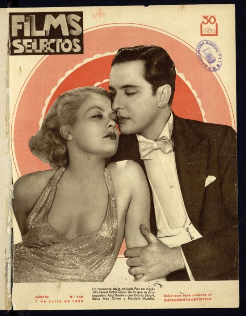 Miniatura de Films Selectos. 1 de julio de 1933, nº 142