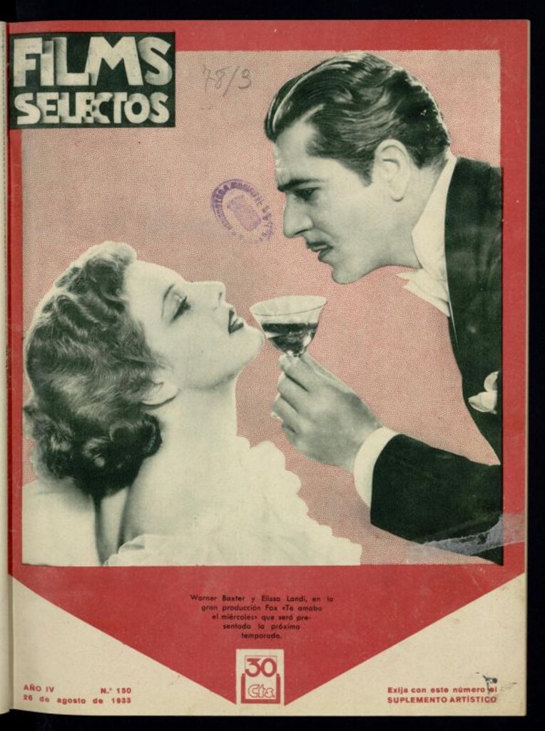 Miniatura de Films Selectos. 26 de agosto de 1933, nº 150