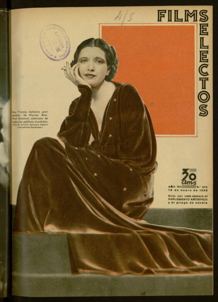 Miniatura de Films Selectos. 18 de enero de 1936, nº 274