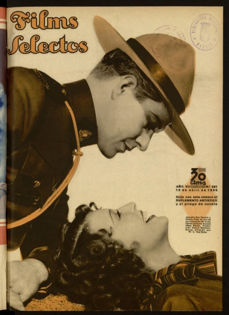 Miniatura de Films Selectos. 18 de abril de 1936, nº 287