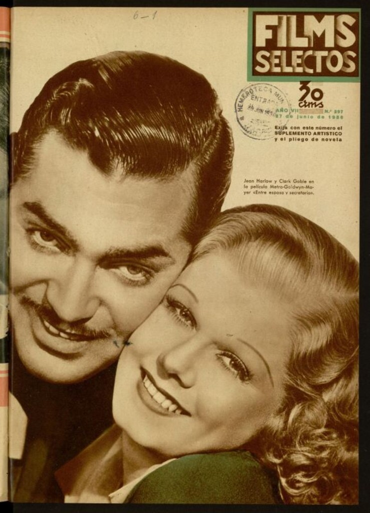 Miniatura de Films Selectos. 27 de junio de 1936, nº 297