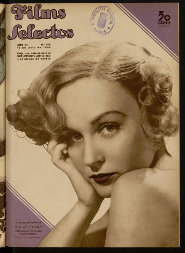 Miniatura de Films Selectos. 18 de julio de 1936, nº 300