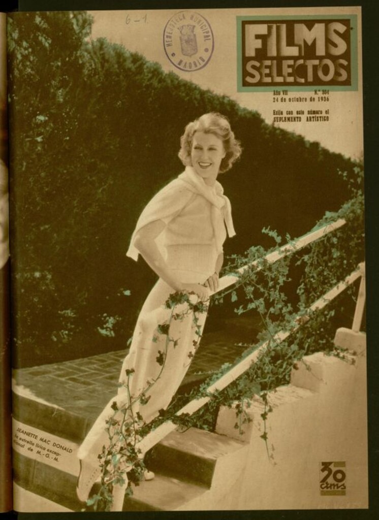 Miniatura de Films Selectos. 24 de octubre de 1936, nº 304