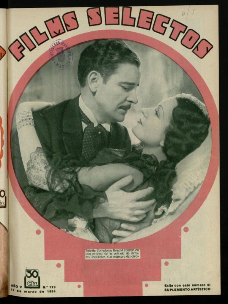 Miniatura de Films Selectos. 17 de marzo de 1934, nº 179