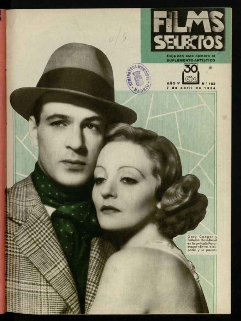 Miniatura de Films Selectos. 7 de abril de 1934, nº 182
