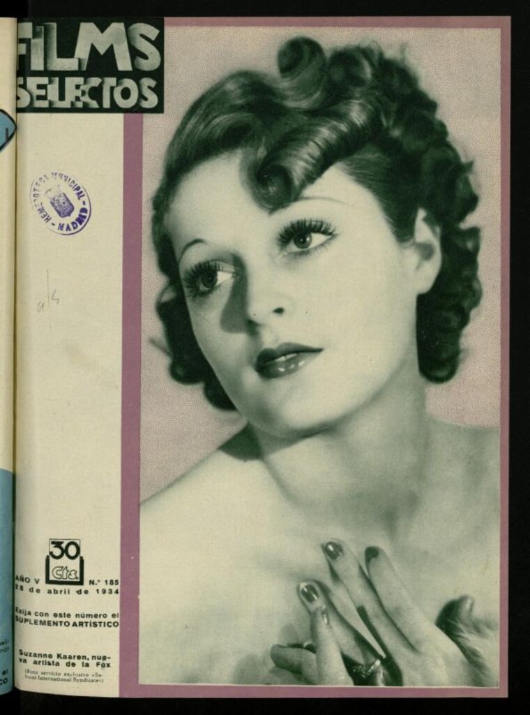 Miniatura de Films Selectos. 28 de abril de 1934, nº 185