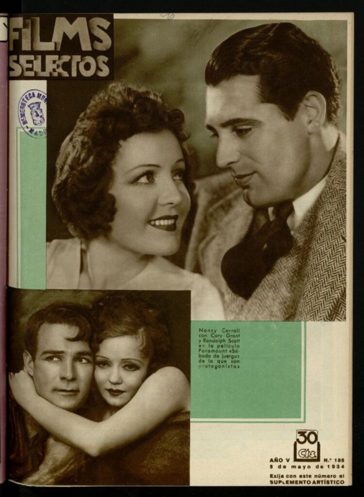 Miniatura de Films Selectos. 5 de mayo de 1934, nº 186