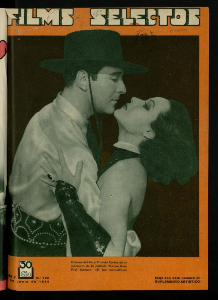 Miniatura de Films Selectos. 2 de junio de 1934, nº 190