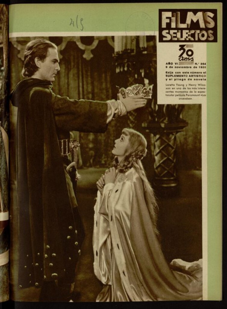 Miniatura de Films Selectos. 9 de noviembre de 1935, nº 264
