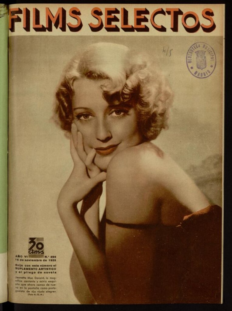 Miniatura de Films Selectos. 16 de noviembre de 1935, nº 265