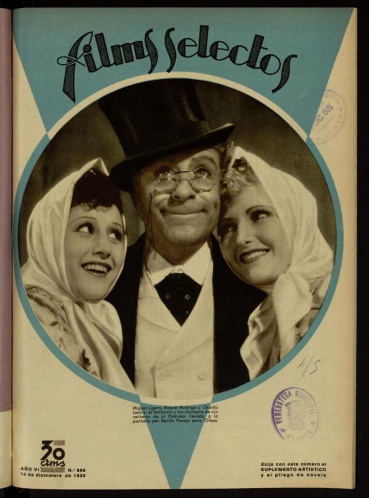 Miniatura de Films Selectos. 14 de diciembre de 1935, nº 269