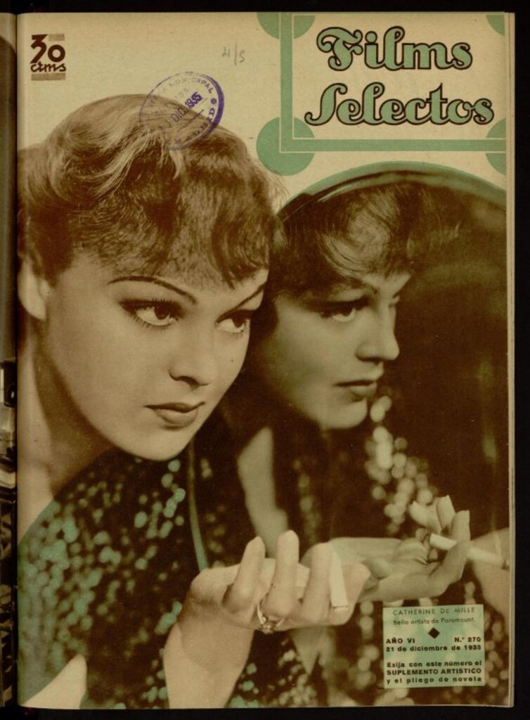 Miniatura de Films Selectos. 21 de diciembre de 1935, nº 270