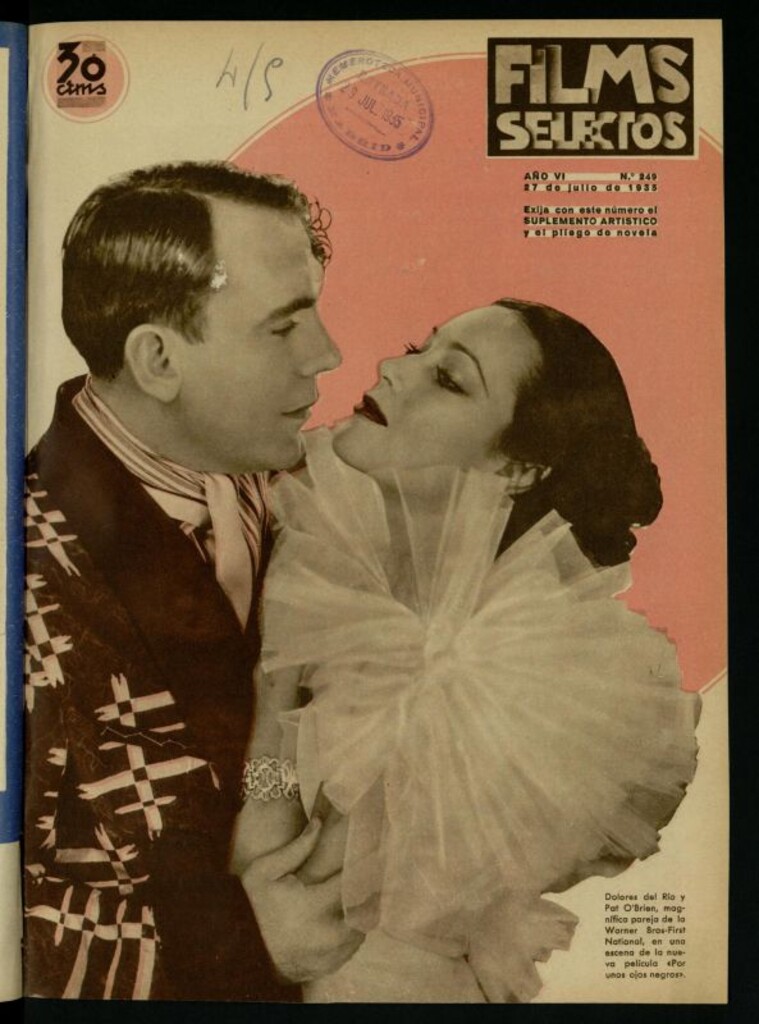 Miniatura de Films Selectos. 27 de julio de 1935, nº 249