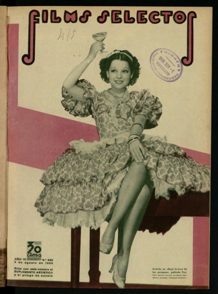 Miniatura de Films Selectos. 3 de agosto de 1935, nº 250