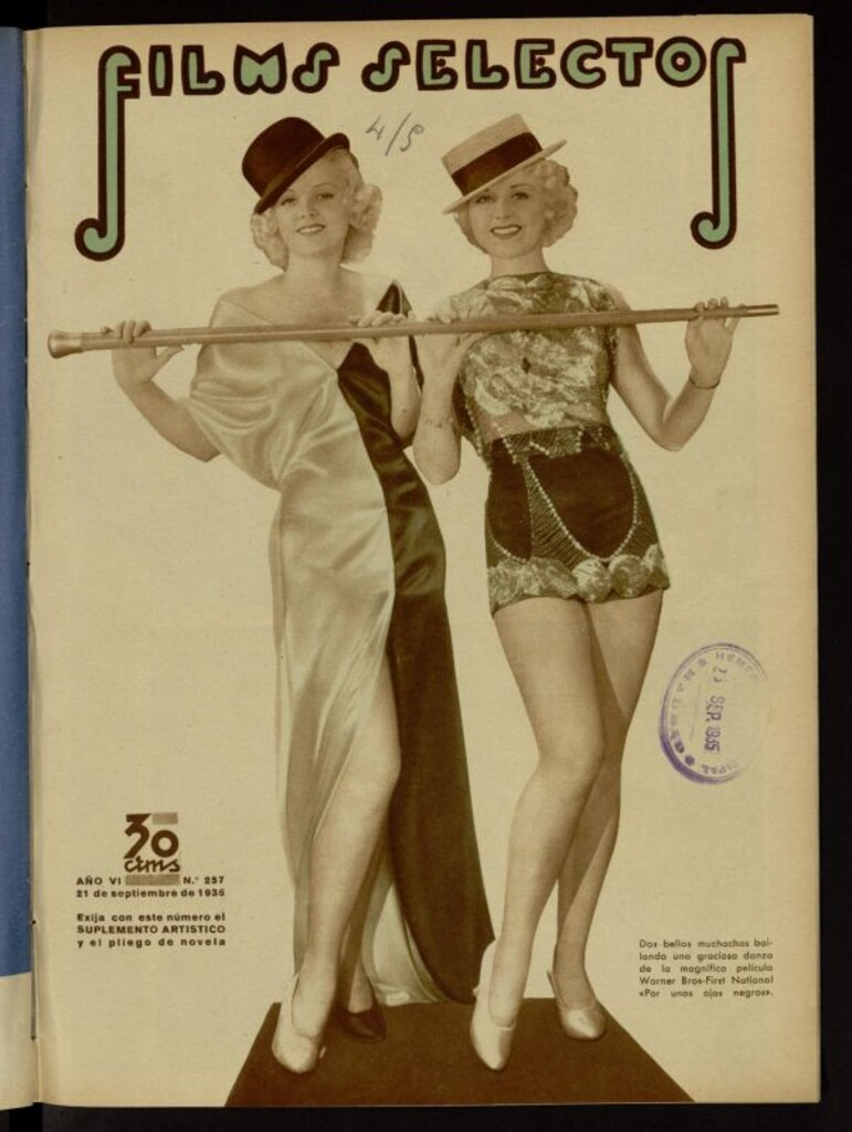 Miniatura de Films Selectos. 21 de septiembre de 1935, nº 257