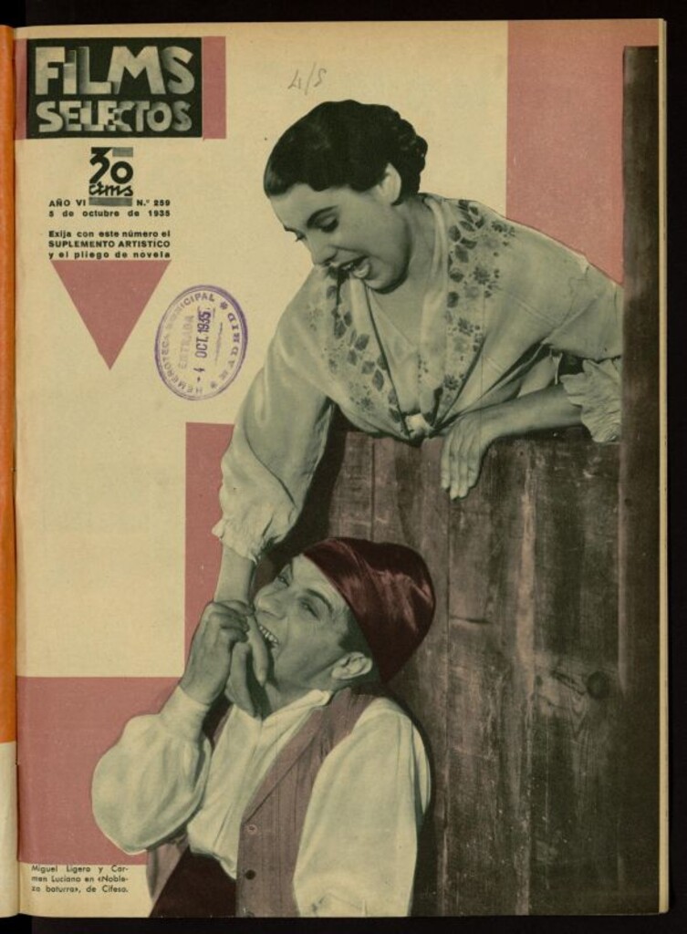 Miniatura de Films Selectos. 5 de octubre de 1935, nº 259