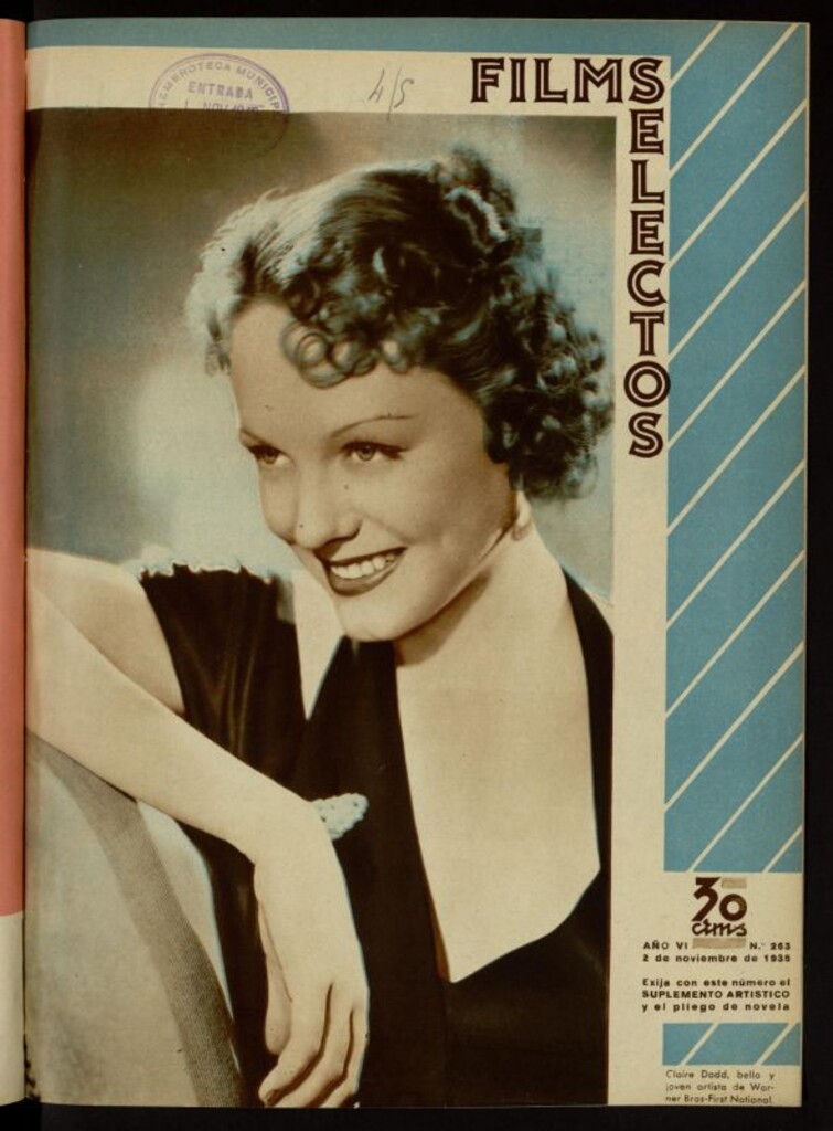 Miniatura de Films Selectos. 2 de noviembre de 1935, nº 263