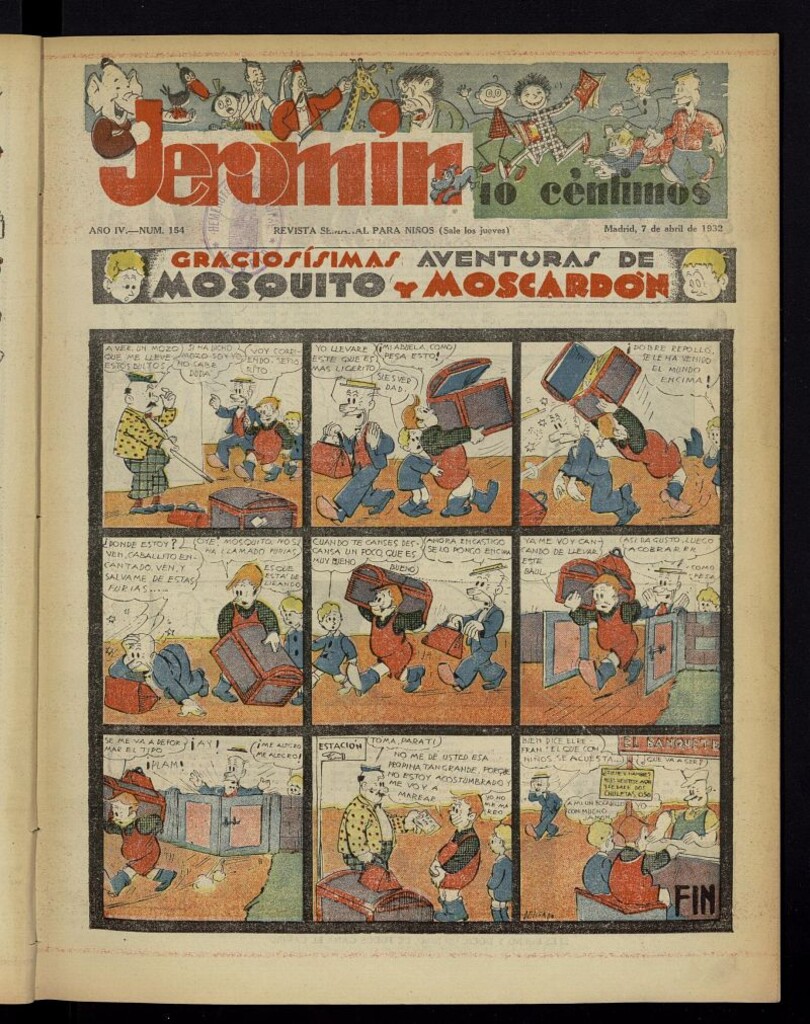 Miniatura de Jeromín : revista ilustrada para niños del 7 de abril de 1932, nº 154