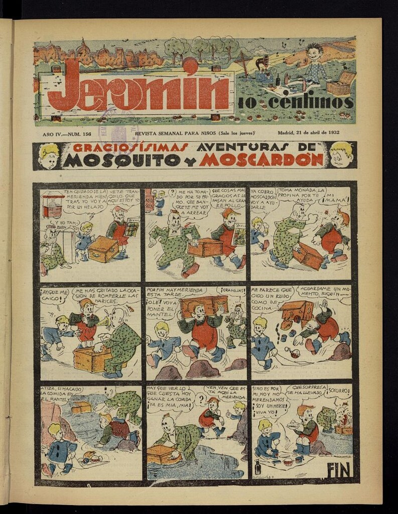 Miniatura de Jeromín : revista ilustrada para niños del 21 de abril de 1932, nº 156
