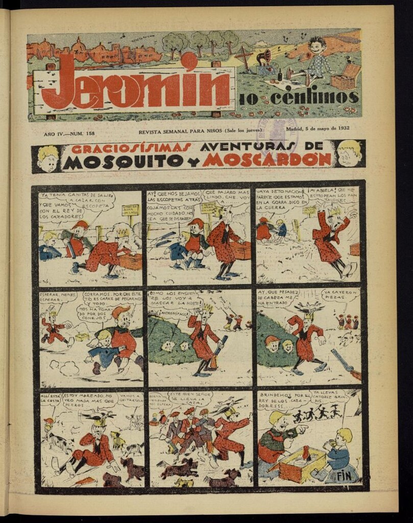 Miniatura de Jeromín : revista ilustrada para niños del 5 de mayo de 1932, nº 158