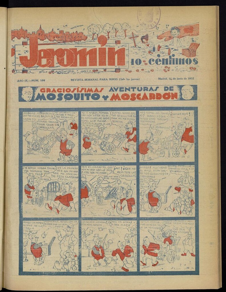 Miniatura de Jeromín: revista ilustrada para niños del 16 de junio de 1932, nº 164