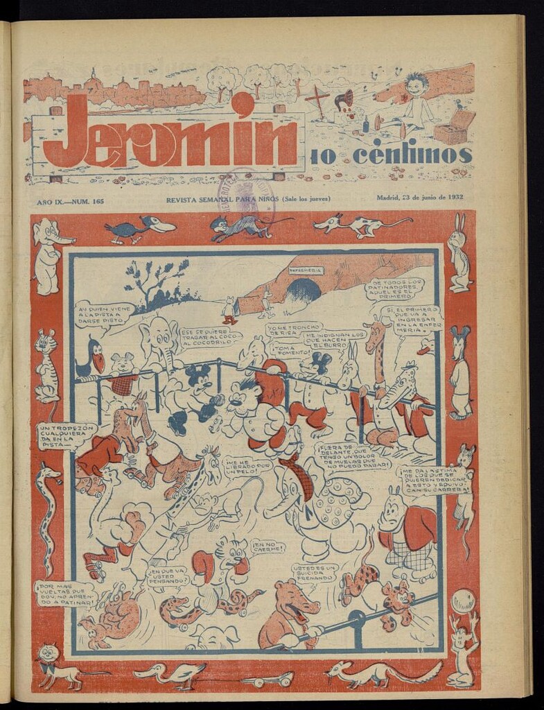 Miniatura de Jeromín: revista ilustrada para niños del 23 de junio de 1932, nº 165