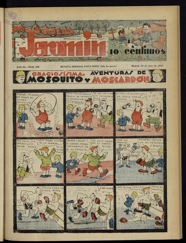 Miniatura de Jeromín: revista ilustrada para niños del 30 de junio de 1932, nº 166