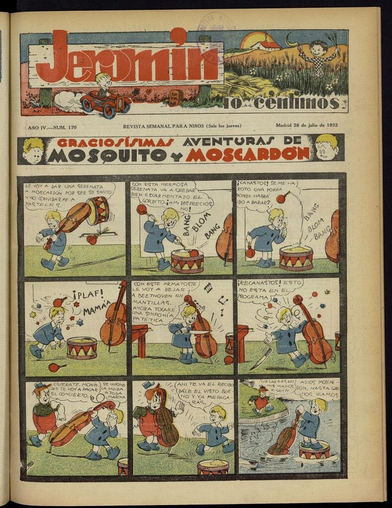 Miniatura de Jeromín : revista ilustrada para niños del 28 de julio de 1932, nº 170