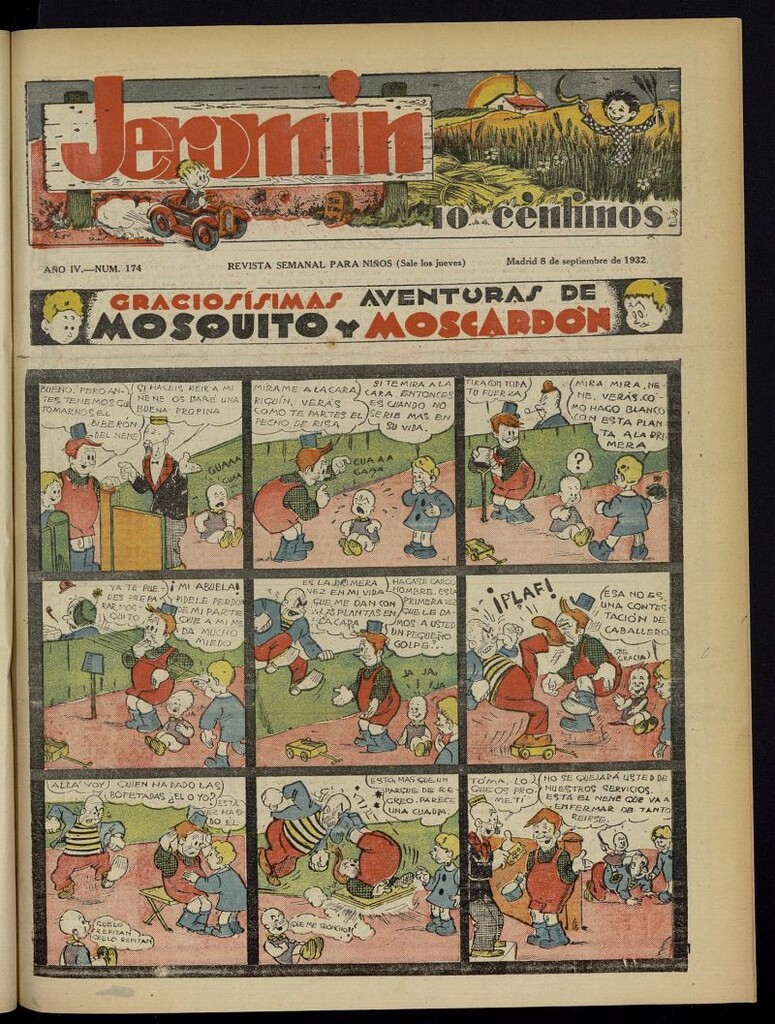 Miniatura de Jeromín : revista ilustrada para niños del 8 de septiembre de 1932, nº 174