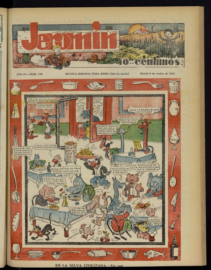 Miniatura de Jeromín : revista ilustrada para niños del 6 de octubre de 1932, nº 178