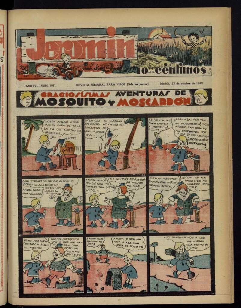 Miniatura de Jeromín : revista ilustrada para niños del 27 de octubre de 1932, nº 181