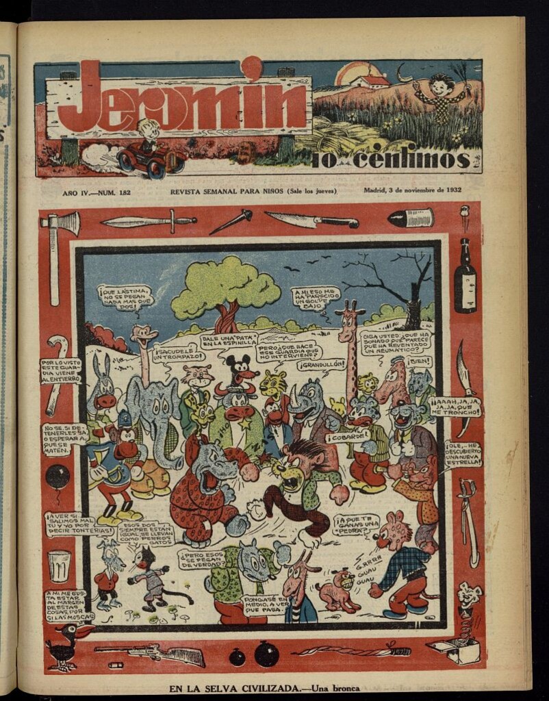 Miniatura de Jeromín : revista ilustrada para niños del 3 de noviembre de 1932, nº 182
