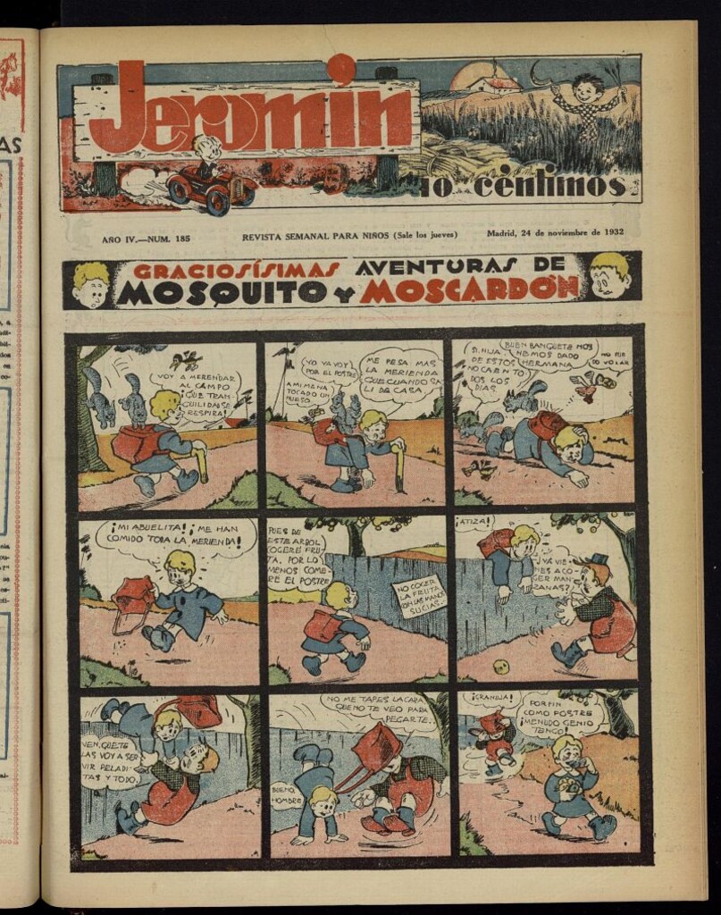 Miniatura de Jeromín : revista ilustrada para niños del 24 de noviembre de 1932, nº 185