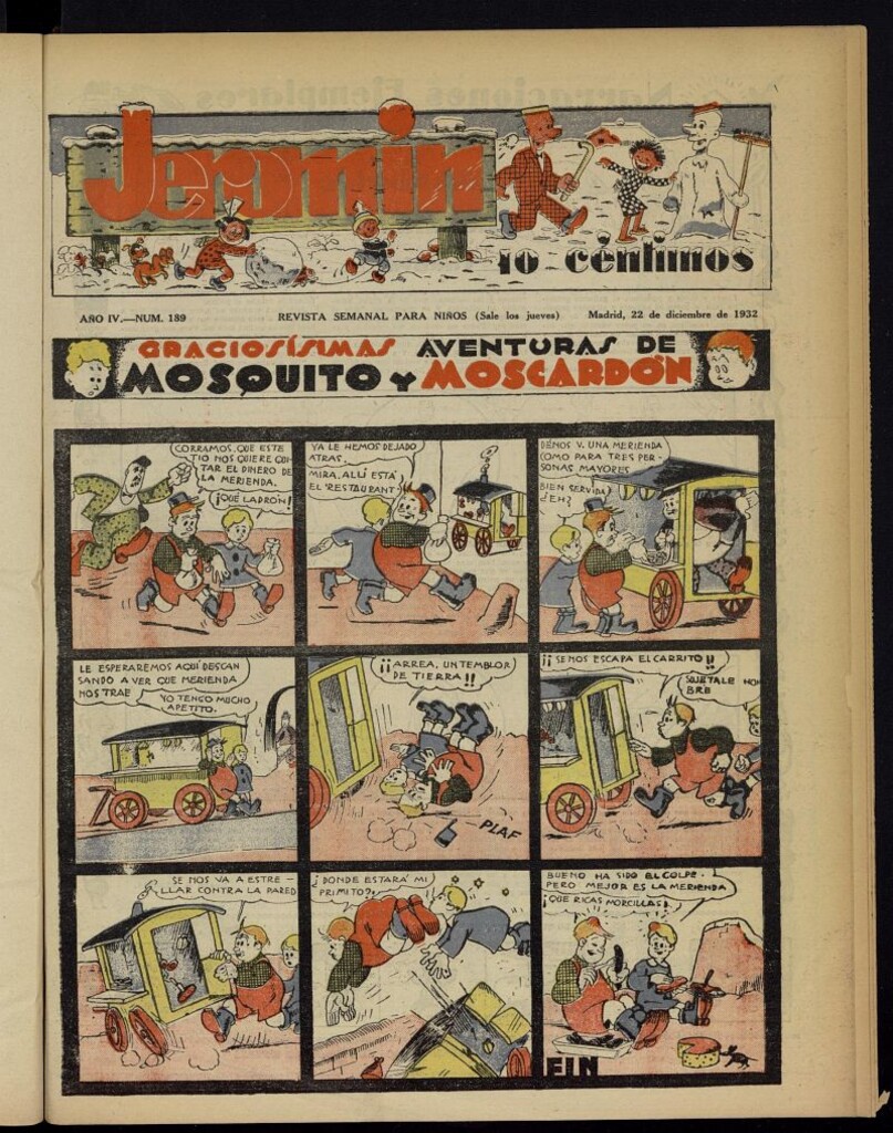 Miniatura de Jeromín : revista ilustrada para niños del 22 de diciembre de 1932, nº 189