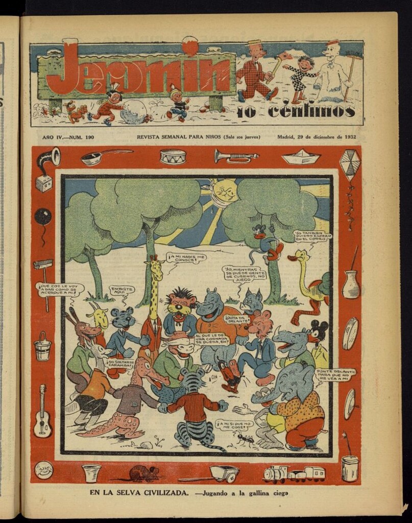 Miniatura de Jeromín : revista ilustrada para niños del 29 de diciembre de 1932, nº 190