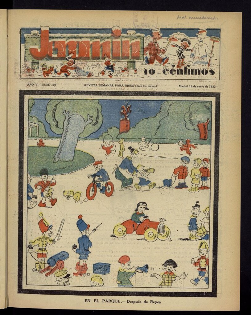 Miniatura de Jeromín : revista ilustrada para niños del 19 de enero de 1933, nº 193