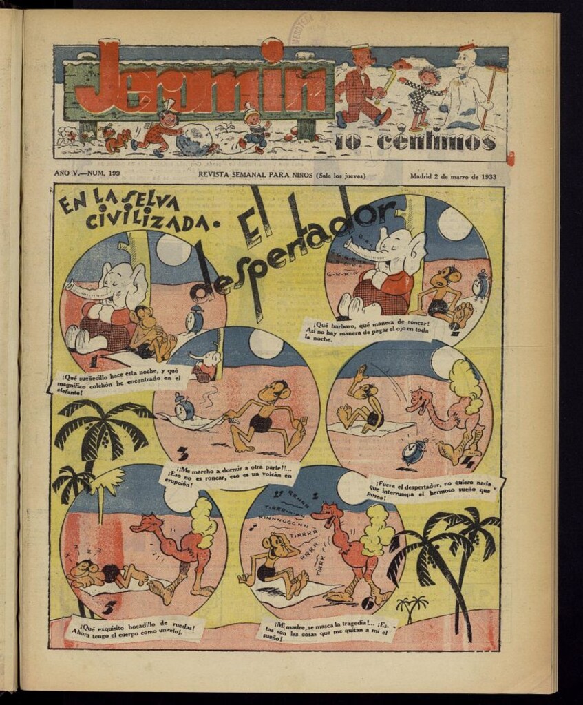 Miniatura de Jeromín : revista ilustrada para niños del 2 de marzo de 1933, nº 199