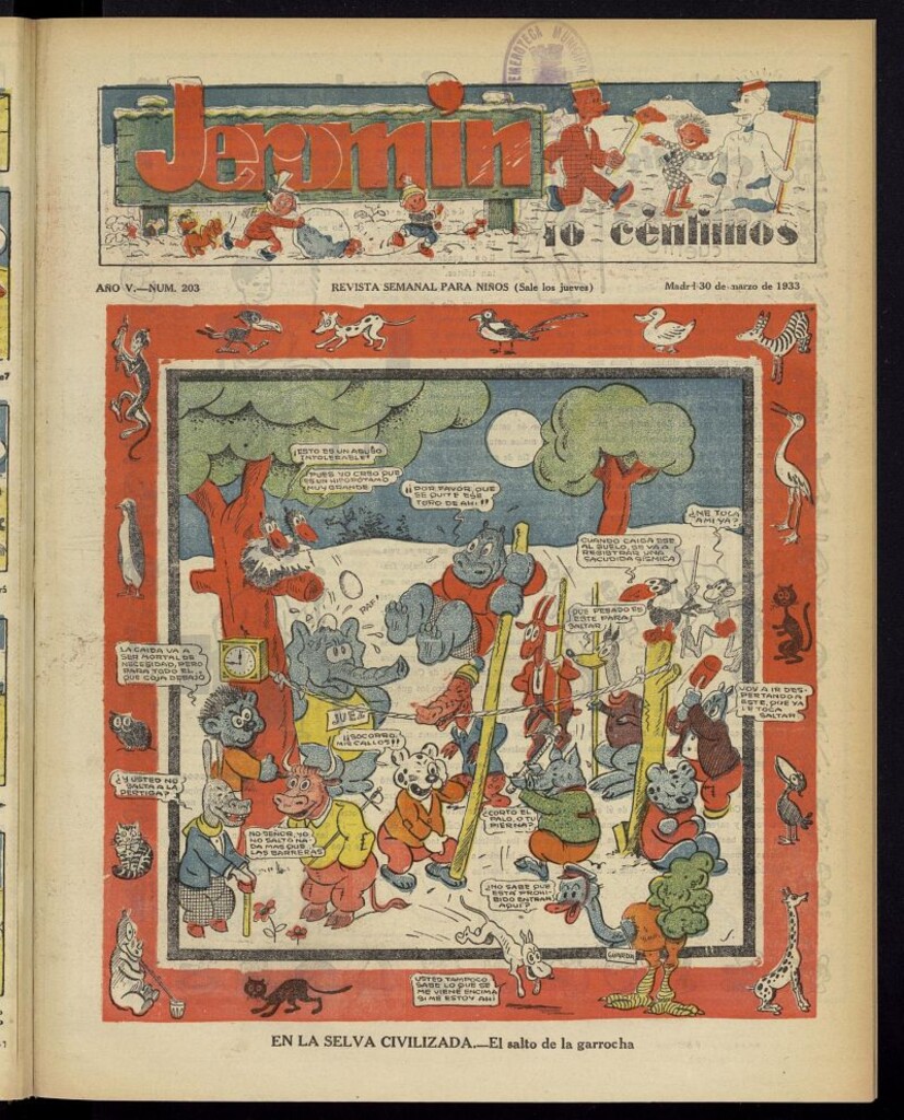 Miniatura de Jeromín : revista ilustrada para niños del 30 de marzo de 1933, nº 203