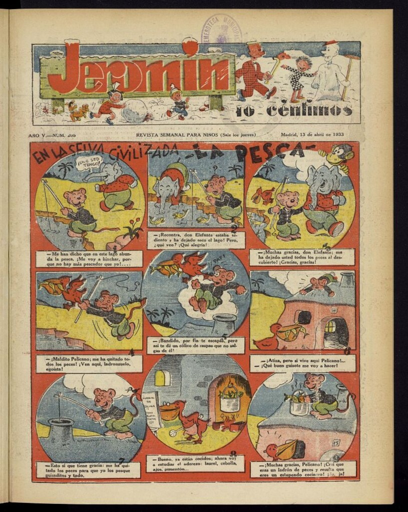 Miniatura de Jeromín : revista ilustrada para niños del 13 de abril de 1933, nº 205