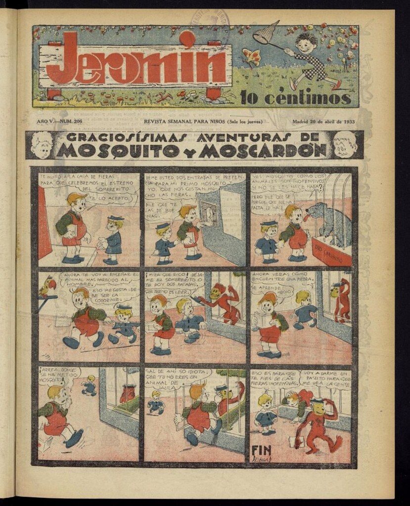 Miniatura de Jeromín : revista ilustrada para niños del 20 de abril de 1933, nº 206