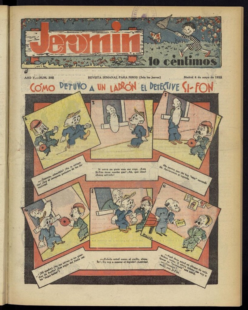 Miniatura de Jeromín : revista ilustrada para niños del 4 de mayo de 1933, nº 208