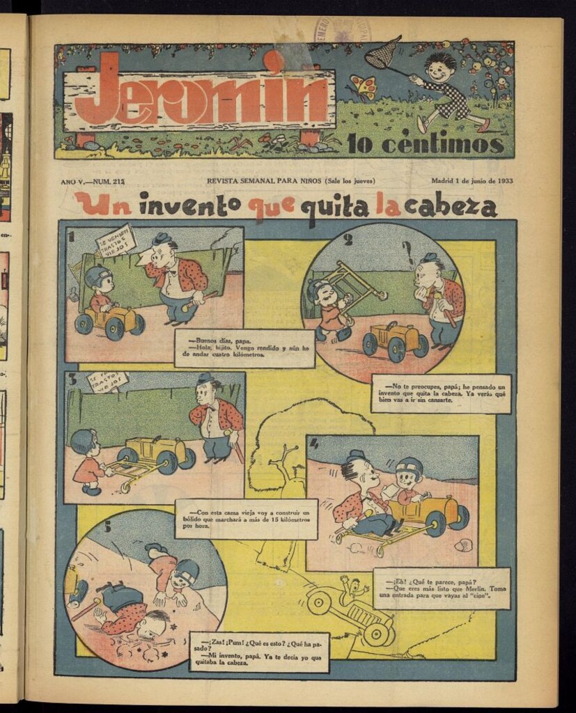 Miniatura de Jeromín : revista ilustrada para niños del 1 de junio de 1933, nº 212