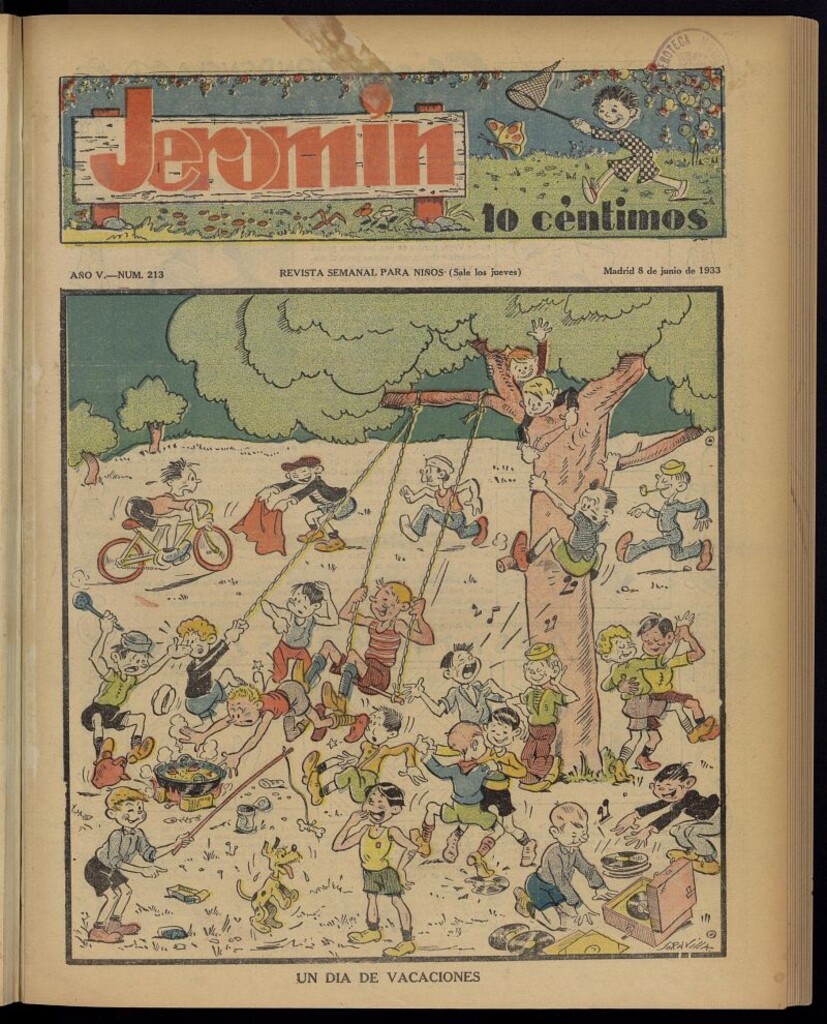Miniatura de Jeromín : revista ilustrada para niños del 8 de junio de 1933, nº 213