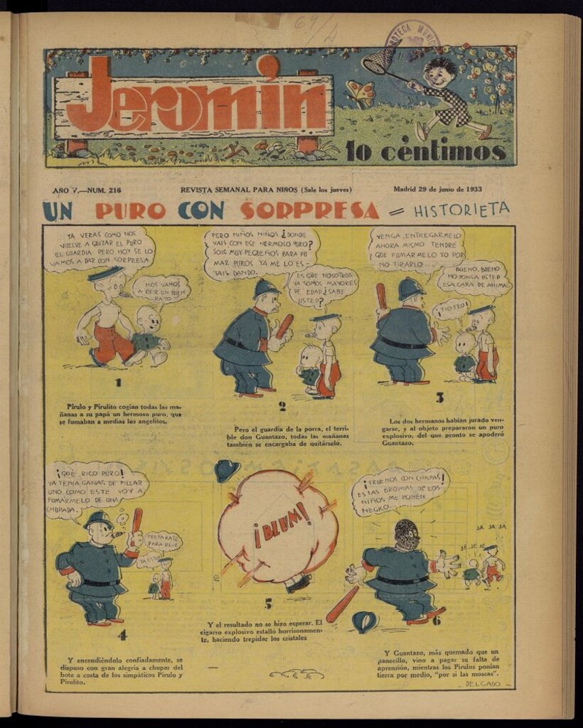 Miniatura de Jeromín : revista ilustrada para niños del 29 de junio de 1933, nº 216