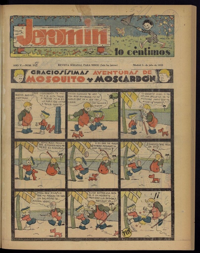 Miniatura de Jeromín : revista ilustrada para niños del 13 de julio de 1933, nº 218